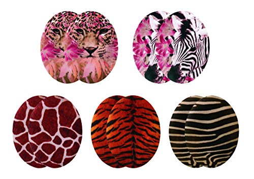Mono-Quick Wild Africa, 10er Set, Aufbügler,Aufnäher,Bügelbilder,Patch,Flicken,Bilder zum Aufbügeln, Polyester, Mehrfarbig, 11.2 x 8.3 x 0.05 cm, 10-Einheiten von Mono-Quick