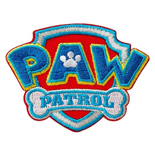 Mono Quick Applikation Bügelbild Patch PAW Patrol Logo ca. 6,5x5,0cm, bunt von Mono Quick