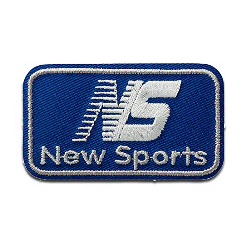 New Sports Blau Logo - Aufnäher, Bügelbild, Aufbügler, Applikationen, Patches, Flicken, zum aufbügeln, Größe: 5,4 x 3,1 cm von Mono-Quick