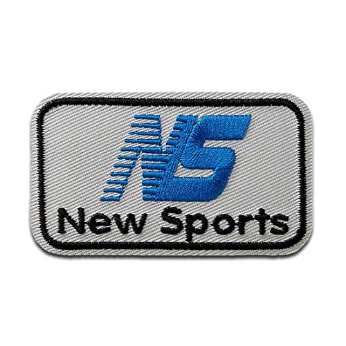 New Sports Grau Logo - Aufnäher, Bügelbild, Aufbügler, Applikationen, Patches, Flicken, zum aufbügeln, Größe: 5,5 x 3,1 cm von Mono-Quick