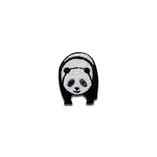 Panda klein Tier Kinder - Aufnäher, Bügelbild, Aufbügler, Applikationen, Patches, Flicken, zum aufbügeln, Größe: 2,3 x 1,7 cm von Mono-Quick