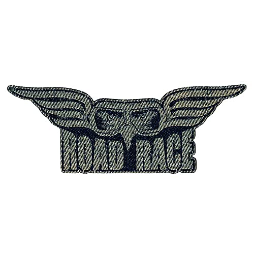 Road Race Jeans - Aufnäher, Bügelbild, Aufbügler, Applikationen, Patches, Flicken, zum aufbügeln, Größe: 10,2 x 3,6 cm Road Race Jeans - Aufnäher, Bügelbild, Aufbügler, Applikationen, Patches, Flicken, zum aufbügeln, Größe: 10,2 x 3,6 cm von Mono-Quick