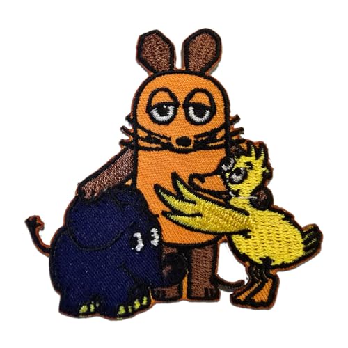 Sendung Mit Der Maus Kinder Trio - Aufnäher, Bügelbild, Aufbügler, Applikationen, Patches, Flicken, Zum Aufbügeln, Größe: 6 x 6 cm Sendung Mit Der Maus Kinder Trio - Aufnäher, Bügelbild, Aufbügler, Applikationen, Patches, Flicken, Zum Aufbügeln, Größe: 6 x 6 cm von Mono-Quick