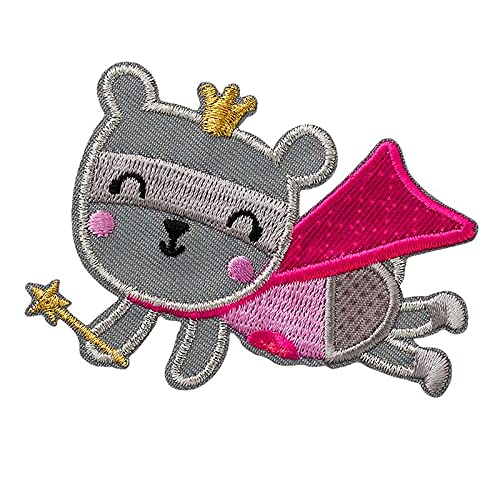 Superheldin Teddy - Aufnäher, Bügelbild, Aufbügler, Applikationen, Patches, Flicken, zum aufbügeln, Größe: 8,0 x 5,7 cm Superheldin Teddy - Aufnäher, Bügelbild, Aufbügler, Applikationen, Patches, Flicken, zum aufbügeln, Größe: 8,0 x 5,7 cm von Mono-Quick