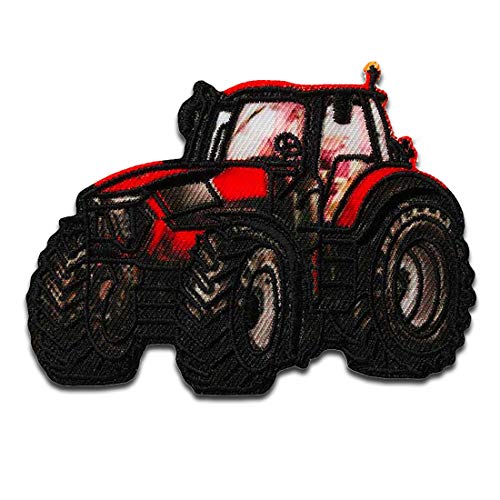 Traktor - Aufnäher, Bügelbild, Aufbügler, Applikationen, Patches, Flicken, zum aufbügeln, Größe: 8,1 x 5,8 cm Traktor - Aufnäher, Bügelbild, Aufbügler, Applikationen, Patches, Flicken, zum aufbügeln, Größe: 8,1 x 5,8 cm von Mono-Quick