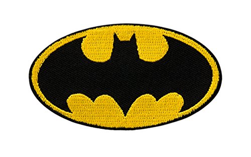 MonoQuick Batman Applikation, Flicken, Aufbügeln, Aufnähen, Logo Fledermaus - Iron on Patches (16035 Batman Logo) von MonoQuick