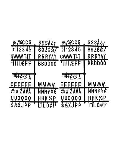 Monograph Buchstaben, Zeichen, Zahlen Schwarz von Monograph