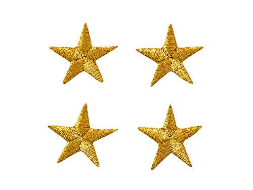 Applikationen - Fashion and Home - aufbügelbar Sterne ca. 1,7 cm gold 4 St von Monoquick