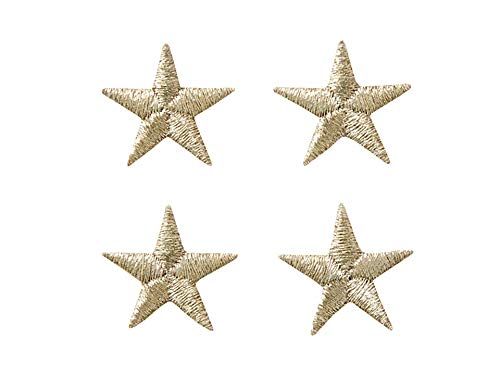 Applikationen - Fashion and Home - aufbügelbar Sterne ca. 1,7 cm silber 4 St von Monoquick