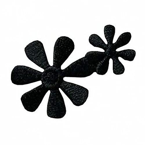 Applikationen - Kids and Hits - aufbügelbar Blume schwarz 1 St von Monoquick