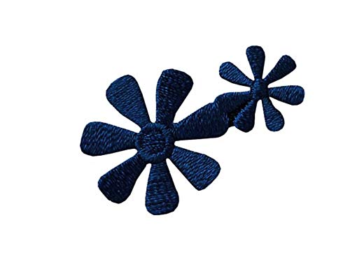 Applikationen - Kids and Hits - aufbügelbar Blumen dunkelblau 1 St von Monoquick