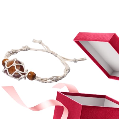 Monozoz Armbandkordelhalter | Armbänder Käfigschnüre für Kristalle, Armbänder Anhänger Halter, Ersatzkäfig, Netz hält Kristallsteine, Zubehör für böhmische Schmuckarmbänder Monozoz Armbandkordelhalter | Armbänder Käfigschnüre für Kristalle, Armbänder Anhänger Halter, Ersatzkäfig, Netz hält Kristallsteine, Zubehör für böhmische Schmuckarmbänder von Monozoz