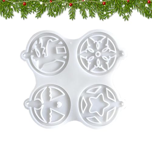 Monozoz Gießform für Weihnachtsdekoration, Kerzenform, fünfzackige Sterne, Ornament, Silikon-Formen für Weihnachtsanhänger, handgefertigtes Kunstharz von Monozoz