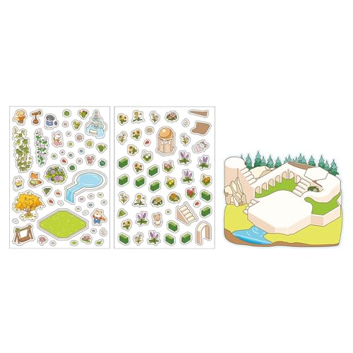 Monozoz Niedlicher Cartoon-Szenen-Aufkleber, lustige Miniatur-Szenen-Aufkleber, Heimdekoration, Cartoon-Szenen-Aufkleber für Jungen, Mädchen, Kleinkinder, Kinder Monozoz Niedlicher Cartoon-Szenen-Aufkleber, lustige Miniatur-Szenen-Aufkleber, Heimdekoration, Cartoon-Szenen-Aufkleber für Jungen, Mädchen, Kleinkinder, Kinder von Monozoz