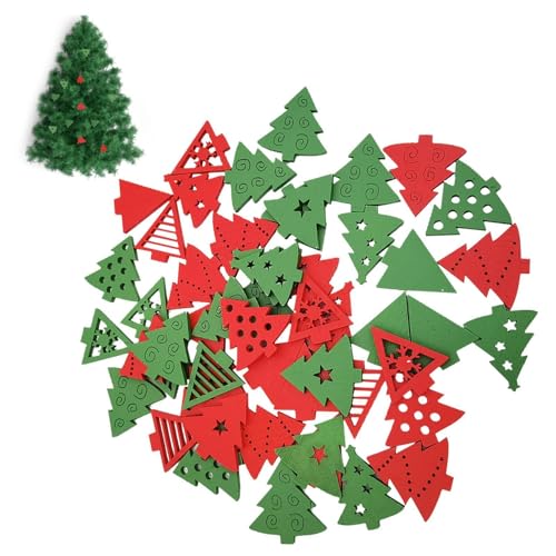 Monozoz Weihnachtsschmuck aus Holz zum Basteln – Schneeflocken Weihnachtsbaum dekorative Schnallen | Dekorative Weihnachtsbastelarbeiten zum Aufhängen für Zuhause Zimmer von Monozoz
