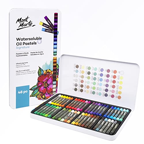 Mont Marte Ölpastellkreide Set – 48 Stück – Wasservermischbare weiche Ölkreide – Intensive Farben, hohe Pigmentierung – Ideal für Malerei und Zeichnungen Mont Marte Ölpastellkreide Set – 48 Stück – Wasservermischbare weiche Ölkreide – Intensive Farben, hohe Pigmentierung – Ideal für Malerei und Zeichnungen von Mont Marte