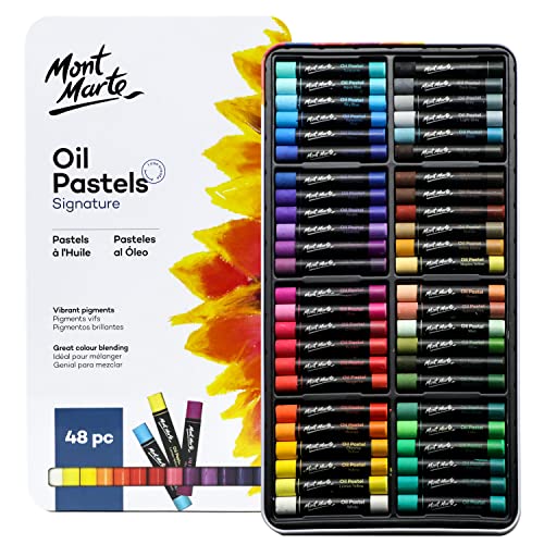Mont Marte Ölpastellkreide Set – 48 Stück – Weiche Ölkreide – Intensive Farben, hohe Pigmentierung – Ideal für Malerei und Zeichnungen Mont Marte Ölpastellkreide Set – 48 Stück – Weiche Ölkreide – Intensive Farben, hohe Pigmentierung – Ideal für Malerei und Zeichnungen von Mont Marte