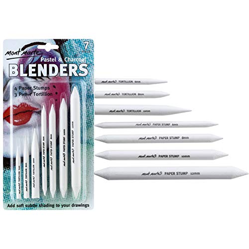 Mont Marte Papierwischer Set – 7 Stück – Estompen und Tortillions zum Verwischen von Zeichnungen mit Graphit, Kohle und Pastell – Ideale Zeichenhilfe Mont Marte Papierwischer Set – 7 Stück – Estompen und Tortillions zum Verwischen von Zeichnungen mit Graphit, Kohle und Pastell – Ideale Zeichenhilfe von Mont Marte
