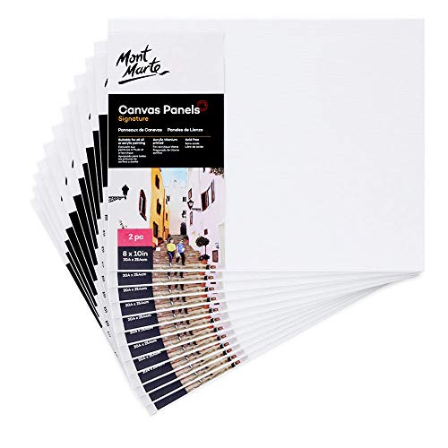Mont Marte Professionelle Canvas Set 12 teilig - Leinwand-Tafel zum Malen 20x25cm, Kunstleinwandtafel in Künstler-Qualität, Acryl-Titan-Grundierung, geeignet für alle Öl- oder Acrylmalereien Mont Marte Professionelle Canvas Set 12 teilig - Leinwand-Tafel zum Malen 20x25cm, Kunstleinwandtafel in Künstler-Qualität, Acryl-Titan-Grundierung, geeignet für alle Öl- oder Acrylmalereien von Mont Marte