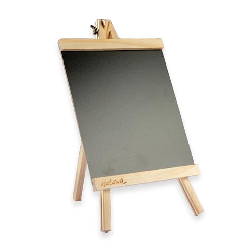 Mont Marte Schiefertafel zum Beschriften – Kompakte Kreidetafel auf Staffelei aus Kiefernholz – Kleine Tafel mit Ständer – 35 cm Höhe Mont Marte Schiefertafel zum Beschriften – Kompakte Kreidetafel auf Staffelei aus Kiefernholz – Kleine Tafel mit Ständer – 35 cm Höhe von Mont Marte