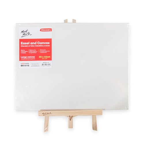 Mont Marte Tischstaffelei mit Leinwand 30x40cm – Kompakte Staffelei aus Kiefernholz – Holzstaffelei mit Keilrahmen zum Malen Mont Marte Tischstaffelei mit Leinwand 30x40cm – Kompakte Staffelei aus Kiefernholz – Holzstaffelei mit Keilrahmen zum Malen von Mont Marte