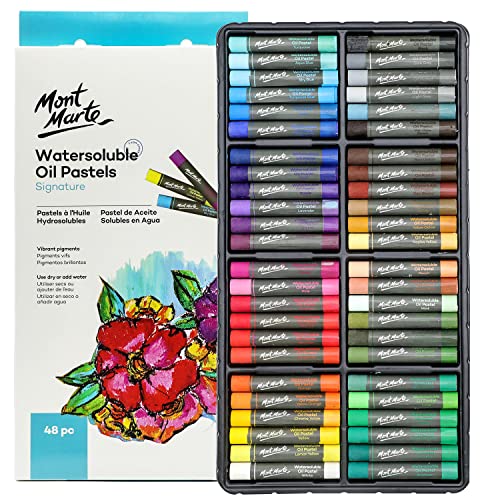 Mont Marte Wasserlösliche Ölpastellkreiden Signature 48 Stück, 48 verschiedene Farben, tolle Mischung und Schichtung, Lieferung in Aufbewahrungsbox, ideal für Kunst, Handwerk, Ausmalen und Skizzieren Mont Marte Wasserlösliche Ölpastellkreiden Signature 48 Stück, 48 verschiedene Farben, tolle Mischung und Schichtung, Lieferung in Aufbewahrungsbox, ideal für Kunst, Handwerk, Ausmalen und Skizzieren von Mont Marte