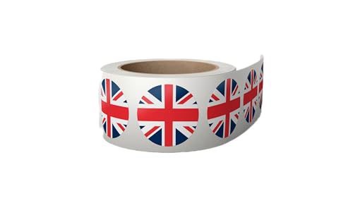 500 Aufkleber Vereinigtes Königreich Flagge 2,5 x 2,5 cm - Union Jack Fahne Sticker - Etiketten auf Rolle United Kingdom | England Flagge Aufkleber 500 Aufkleber Vereinigtes Königreich Flagge 2,5 x 2,5 cm - Union Jack Fahne Sticker - Etiketten auf Rolle United Kingdom | England Flagge Aufkleber von Montalti