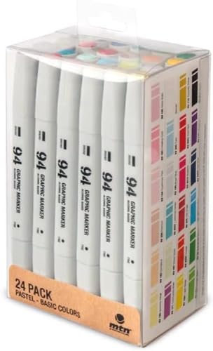 Montana Colors MTN 94 Graphic Marker Pack 24 Main + Pastel von Montana Colors