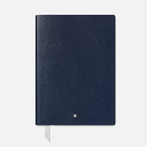 Montblanc 163 Notizbuch aus Leder in der Farbe Indigo 120 Blatt/240 Seiten, Maße: 24cm x 17cm x 1,8cm, 129478 von Montblanc