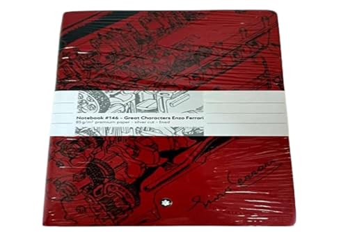 Montblanc Enzo Ferrari Notizbuch aus Leder in der Farbe Rot 96 Blatt/192 Seiten, Maße: 21cm x 15cm x 1,8cm, 128067 Montblanc Enzo Ferrari Notizbuch aus Leder in der Farbe Rot 96 Blatt/192 Seiten, Maße: 21cm x 15cm x 1,8cm, 128067 von Montblanc