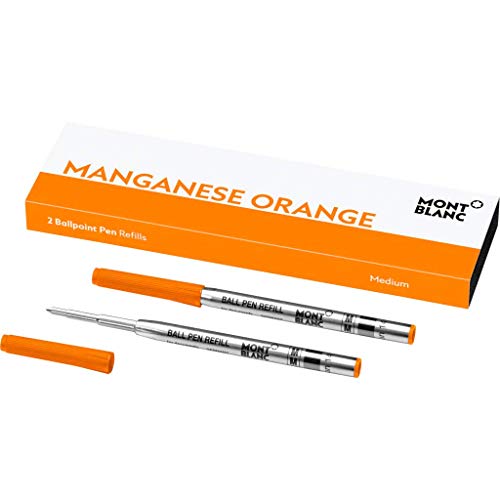 Montblanc "Manganese Orange" 115977 Kugelschreiber Ersatzminen M – 2 Kugelschreibermine orange – Ballpen Refill Montblanc "Manganese Orange" 115977 Kugelschreiber Ersatzminen M – 2 Kugelschreibermine orange – Ballpen Refill von Montblanc