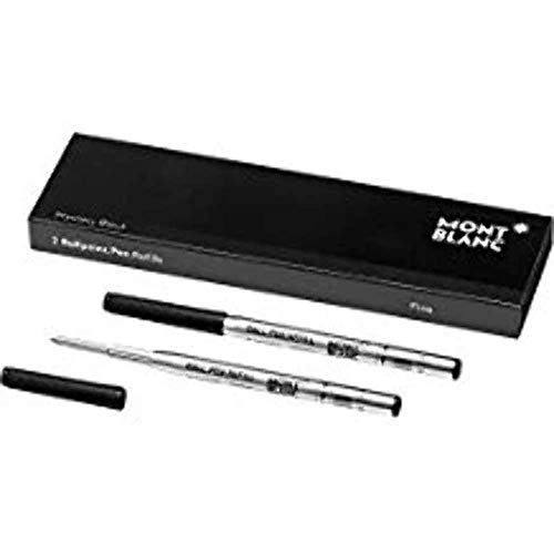 Montblanc "Mystery Black 116189 Kugelschreiber Ersatzminen F – 2 x Kugelschreiberminen schwarz – Ballpen Refill schwarz von Montblanc