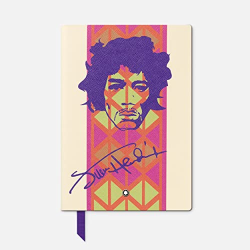 Montblanc Hommage to Great Characters Jimi Hendrix Notizbuch aus Leder in der Farbe Bunt 96 Blatt/192 Seiten, Maße: 21cm x 15cm x 1,8cm, 129469 von Montblanc