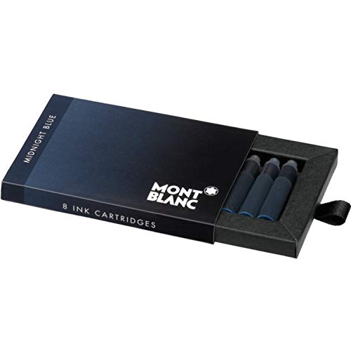 Montblanc Tintenpatronen Midnight Blue 105195 – Hochwertige Tinte für Füllfederhalter Mitternachtsblau – 1 Schachtel à 8 Füllerpatronen Montblanc Tintenpatronen Midnight Blue 105195 – Hochwertige Tinte für Füllfederhalter Mitternachtsblau – 1 Schachtel à 8 Füllerpatronen von Montblanc