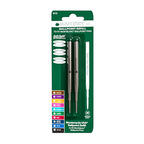 Monteverde Ersatzmine für Montblanc-Kugelschreiber, 2 Stück, Schwarz Monteverde Ersatzmine für Montblanc-Kugelschreiber, 2 Stück, Schwarz von Montblanc
