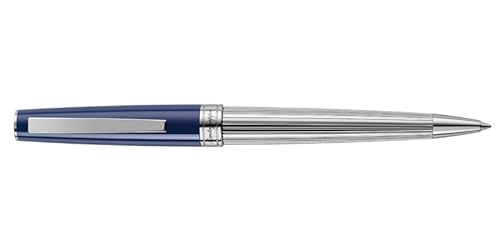Montegrappa Armonia Duetto Kugelschreiber aus Edelharz, Farbe: Silber/Dark Blue, Länge: 138 mm, ISA1MBAB von Montegrappa