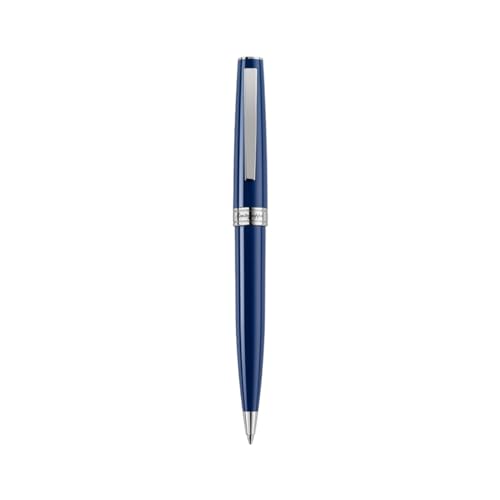 Montegrappa Armonia Kugelschreiber aus Harz und Edelstahl in der Farbe Dark Blue, mit Drehmechanik, Länge: 13,8cm, ISA1RBAD Montegrappa Armonia Kugelschreiber aus Harz und Edelstahl in der Farbe Dark Blue, mit Drehmechanik, Länge: 13,8cm, ISA1RBAD von Montegrappa