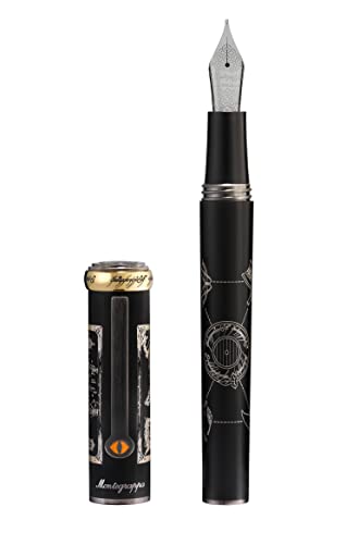 Montegrappa Füllfederhalter LORD OF THE RINGS MIDDLE-EARTH Limitierte Auflage | Schreibstift aus Harz | Edelstahl-Feder der Größe Stub M von Montegrappa