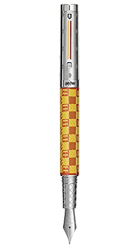 Montegrappa Harry Potter House Colours Füllfederhalter Gryffindor aus Edelstahl und Messing in der Farbe Silber-Gelb-Orange Federstärke: EF, Länge: 14,1cm, ISHPR1GF von Montegrappa