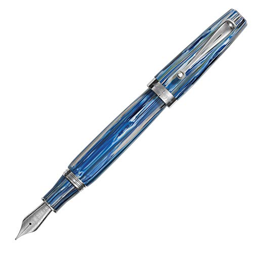 Montegrappa Mia,The modern classic' Füllfederhalter in der Farbe Adriatic Sea, aus Edelharz hergestellt, Federstärke: M, Länge: 14 cm, Durchmesser: 1.57 cm, Gewicht: 34g, ISMIA3I2 von Montegrappa