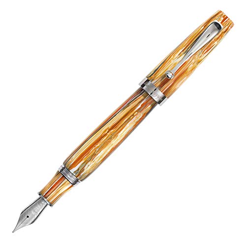 Montegrappa Mia,The modern classic' Füllfederhalter in der Farbe Spice Explosion, aus Edelharz hergestellt, Federstärke: M, Länge: 14 cm, Durchmesser: 1.57 cm, Gewicht: 34g, ISMIA3I1 von Montegrappa