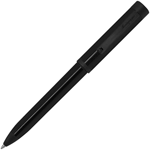 Montegrappa Zero Kugelschreiber aus Edelstahl und Montegrappite-Harz in der Farbe Ultra-Black, Länge: 14,3cm, ISZEIBIC von Montegrappa