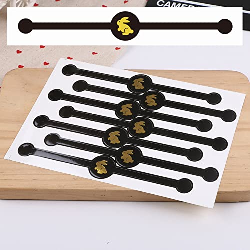 Montesy 10 Stück handgefertigte Aufkleber, kleine Verpackung, dekorative Backverpackung, Aufkleber, Kuchen von Montesy