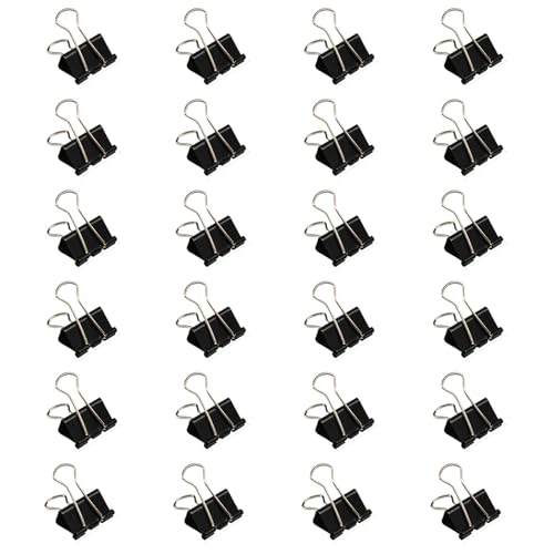 Montesy 24 Stück Edelstahl-Foldback-Clips, langer Schwanz, robuste Büroklammern für Lebensmittelbeutel, Fotodateien, Quittungen, Zeichenbretter Montesy 24 Stück Edelstahl-Foldback-Clips, langer Schwanz, robuste Büroklammern für Lebensmittelbeutel, Fotodateien, Quittungen, Zeichenbretter von Montesy