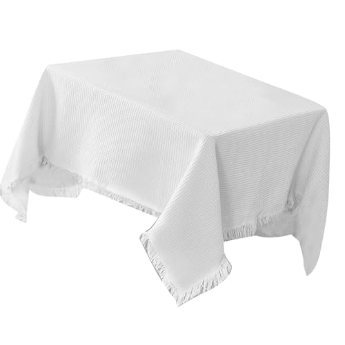 Montesy Baumwoll-Leinen-Tischdecke, waschbar, knitterfrei, Esstisch-Schonbezug für Küche, Erntedankfest, Weihnachtsdekoration von Montesy