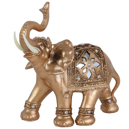 Montesy Elegante Elefanten-Skulptur Shuis Reichtum Statue Home Office Auto Dekoration Harz Kunstwerk Sammlerstück für Freunde Montesy Elegante Elefanten-Skulptur Shuis Reichtum Statue Home Office Auto Dekoration Harz Kunstwerk Sammlerstück für Freunde von Montesy