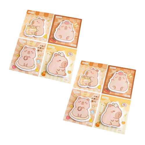 Montesy Haftnotizen in Cartoon-Form, selbstklebend, für Büro, Schule, 8 Stück von Montesy