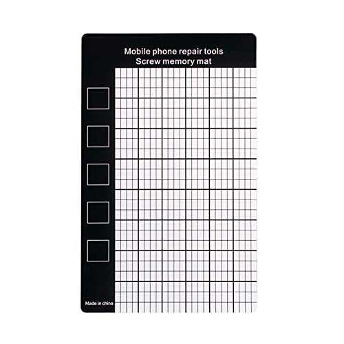 Montesy Reparaturmatte, magnetische Schraubenmatte, Memory-Pad für Reparaturwerkzeuge, Schraube, 9 x 14,5 cm, Demontage, Reparatur, Handy-Arbeitspad Montesy Reparaturmatte, magnetische Schraubenmatte, Memory-Pad für Reparaturwerkzeuge, Schraube, 9 x 14,5 cm, Demontage, Reparatur, Handy-Arbeitspad von Montesy