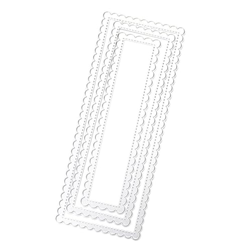 Montesy Stanzschablonen aus Karbonstahl, dekorative Prägepapier-Stanzform für Kartenherstellung, Scrapbooking, Lesezeichen von Montesy