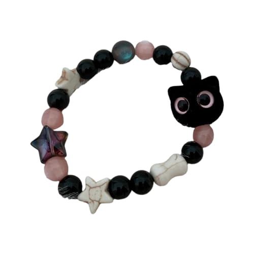 Montesy Süßes Armband für Damen und Herren, modisch, lustig, Cartoon-Tier-Perlen, Naturstein-Armband, handgefertigter Schmuck Montesy Süßes Armband für Damen und Herren, modisch, lustig, Cartoon-Tier-Perlen, Naturstein-Armband, handgefertigter Schmuck von Montesy